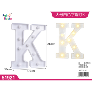 Luce LED bianco all'ingrosso della lettera K per la decorazione del partito - Product Image 1