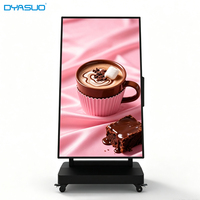 Pantalla Publicitaria Digital LCD de Doble Cara de 43" y 50" con Batería para Señalización, Bienvenida y Uso en Centros Comerciales