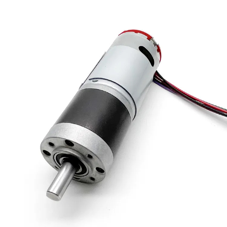 High torque 36mm 555 565 brush motor 12 volt dc planetary gear motor with 12ppr magnetic encoder