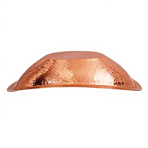 Bulk Order Dispatch Hammered Copper Oval <b>Bread</b> <b>Basket</b> Serving <b>Breads</b> Chapati Starters Party Home Tableware Hotel Restaurant - Product Image 3