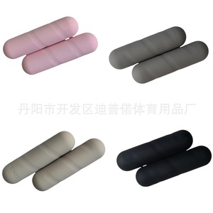 Barres d'entraînement en caoutchouc et fonte 2 kg/paire, barre d'haltères de yoga antidérapante 1 kg/pièce, barre de Pilates à gravité légère et confortable 4,5 lb - Product Image 6