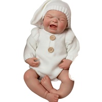 Muñeca Reborn Cutties de silicona platino, 18 pulgadas, muñeca bebé.