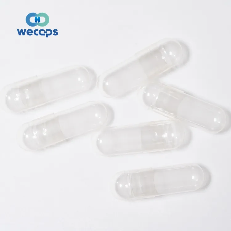 Wecaps Wholesale Empty Pharmaceutical Clear Capsules Gelatin Capsule Empty Hard 00 Gelatin Capsules