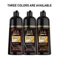 Vente flash - Crème colorante pour cheveux noire semi-permanente de qualité supérieure 400 ml pour hommes et femmes, à utiliser à domicile, couvre les cheveux gris