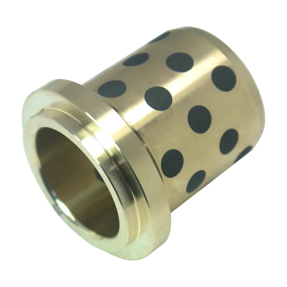 30 40 50 60 Tự Bôi Trơn Đồng Bằng Nhỏ Gọn Bích Bush Đúc Mặt Bích Brass Bushings, Trung Quốc Bronze Bearing Với Graphite 30