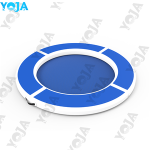 Plateforme flottante gonflable en PVC durable pour parc aquatique, île flottante robuste pour rivière, radeau de lac, hamac aquatique 8'x8', capacité de 100 à 500 kg - Product Image 3