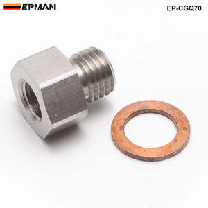 Adattatore Riduttore EPMAN M12x1.5 Maschio a 1/8'' NPT Femmina per Sensore Manometro Boost, Sensore Temperatura Olio e Acqua in Acciaio Inox EP-CGQ70 - Product Image 4