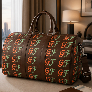 Custom PU Leather Travel <b>Bags</b> Luggage Luxury Unisex <b>Large</b> Capacity Waterproof Portable for Weekend Travel Use - Product Image 6