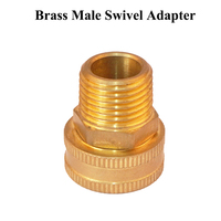 Raccord rapide pivotant en laiton sans plomb pour tuyau d'arrosage de jardin et nettoyeur haute pression, NPT 1/4 1 pouce