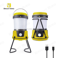 Lampes de camping de haute qualité Bright Bird, OEM personnalisé, lanterne LED haute puissance, température de couleur double, gradation, indice de protection IP44, CE