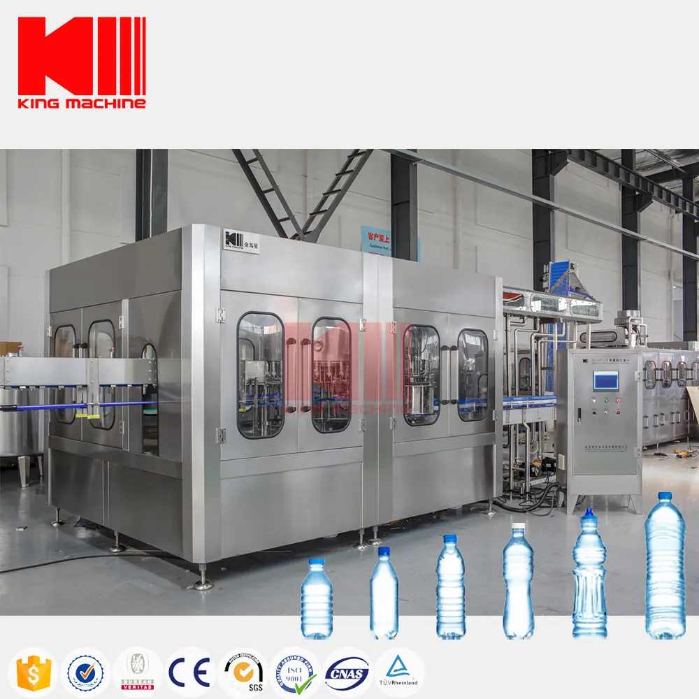 King Machine 3 In 1 Water Line Production Machine Automatic Turkey Water Filling Machine for Purified Spring Water