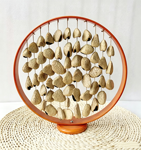 Wholesale Nut Shell Wind Chime <b>Car</b> Pendant Home Decoration Sound Therapy Hanging <b>Ornament</b> Sound Healing Hand Shake Bell - Product Image 4