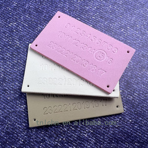 Customized Garment Leather <strong>Label</strong> Garment Debossed Pu Leather <strong>Label</strong> for Clothing <strong>Jeans</strong> - Product Image 2