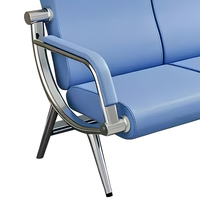 Canapé d'attente VIP moderne de qualité supérieure pour aéroport, hôtel de luxe, chaises d'attente confortables pour hôpital
