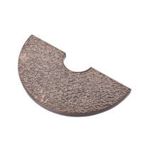 Manija de puerta semicircular de diseño personalizado de gama alta Acero inoxidable moderno con revestimiento de cobre para hoteles