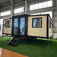 Maisons conteneurs préfabriquées extensibles et pliables, maisons mobiles de luxe 2, 3, 5 chambres, designs modernes à vendre avec remorque