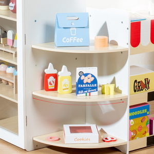 <span class=keywords><strong>Machine</strong></span> à café en bois Montessori pour enfants, design supermarché, pour les 2-7 ans, cuisine unisexe pour enfants - Product Image 4