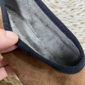 100% gamuza cuero <span class=keywords><strong>de</strong></span> vaca mujeres bailarina zapatos planos piel interior suave barco señora moda <span class=keywords><strong>Ballet</strong></span> mocasines logotipo personalizado tamaño grande fábrica - Product Image 4