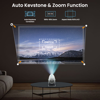 Vente directe usine Nouveau projecteur portable intelligent 4K 2025 WiFi double bande 5.0 Batterie intégrée 2-3h Android 11 3D 2Go/16Go