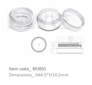 Pot en plastique transparent rond de haute qualité de 2 ml, 3 ml, 5 ml, petit pot de 2,5 g, 3 g, 5 g avec couvercle à vis - Product Image 2