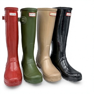 Bottes de pluie en caoutchouc pour femmes, imperméables, résistantes à l'usure, antidérapantes, pour activités de plein air, randonnée, trajets quotidiens, toutes saisons, à tige longue - Product Image 1