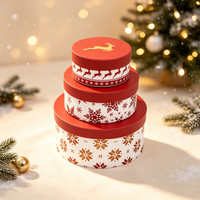 Scatola Regalo Rotonda Opaca Personalizzata in Cartone per Natale, Festività, Abbigliamento, Sorprese, Tubo per Spedizione FSC, Torte