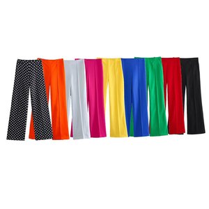 Damen neue Mode Temperament Joker schlanke gerade Hosen Retro hohe Taille Reiß verschluss Hosen Mode Hosen. - Product Image 4