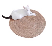 Griffoir pour chat moderne de luxe en rotin écologique pliable avec design résistant à l'abrasion pour la maison, marque privée