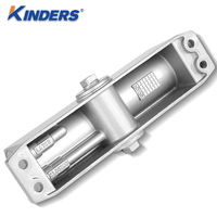 Cierrapuertas Comercial Ajustable de Aluminio para Puertas de 600-900 mm de Ancho, 45-65 kg, Resistente al Fuego, para Hospitales y Hoteles