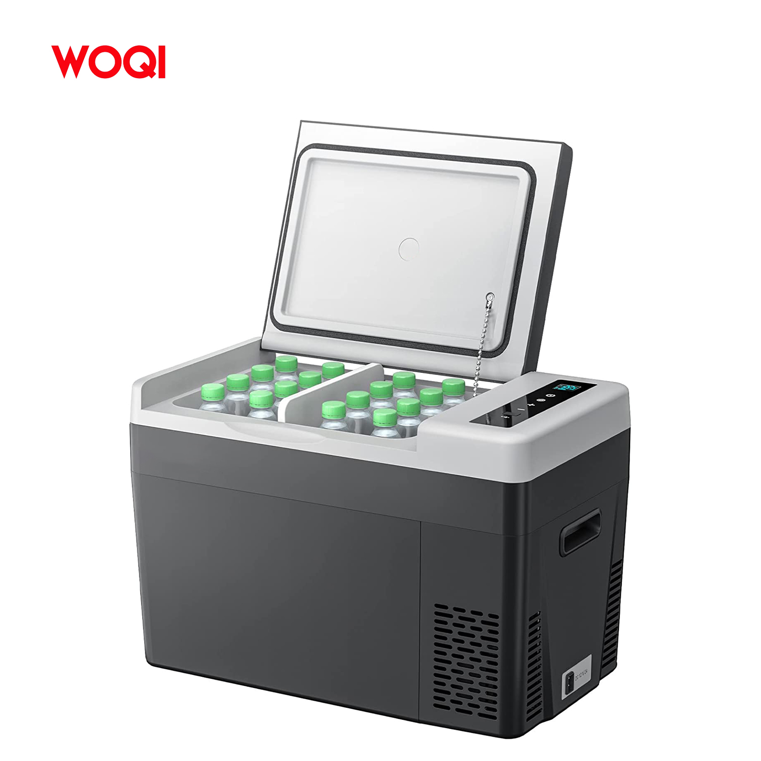 WOQI портативный холодильник 30 кварт 12 вольт холодильник (-8 ~ 50) 28л автомобильный морозильник с компрессором 110-240 В переменного тока для кемпинга, Truc