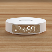 Smart 2 In 1 funzione sveglia caricabatterie Wireless per Hotel a casa Ultra-sottile da comodino sveglia Wireless a carica magnetica