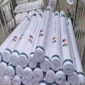 Wholesale 90% Polyester 10% Cotton White Poplin For Shirt Lining 110*76 100Gsm Woven Pocketing Fabric 43/44'' For African Market