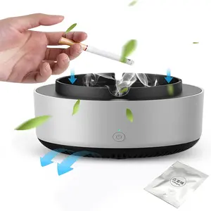 Cinzeiro multiuso com função purificador de ar para filtrar o fumo em segunda mão de cigarros Remover acessórios para fumar odor