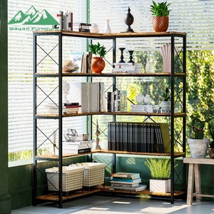 Étagère d'angle en fer moderne Wayon en forme de <span class=keywords><strong>L</strong></span>, réglable, multifonctionnelle, pour le salon, <span class=keywords><strong>l</strong></span>'école et le rangement de la salle à manger - Product Image 5