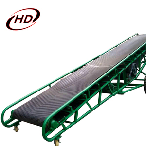 Mobiele graanlaadhopper van staal met hellende bandtransportband en trommelmotor - Product Image 6