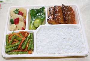 Vegetales carne de pescado llevar comida rápida envase de embalaje a mano caja de prensa térmica <span class=keywords><strong>sellador</strong></span> con película - Product Image 5