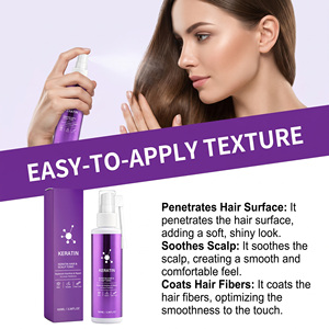 Spray tonifiant pour cheveux et cuir chevelu à la kératine, sérum nourrissant doux pour les soins capillaires, 100 ml, pour une utilisation quotidienne en salon - Product Image 2