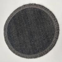Napperons à glands tissés modernes et assiettes de chargeur Livraison rapide Matériaux de paille de papier stockés et napperons arrondis
