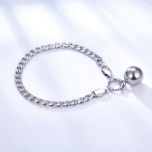 Bracelet chaîne en acier inoxydable plaqué or 18 carats sans nickel ni cuivre, bijoux en acier inoxydable - Product Image 2