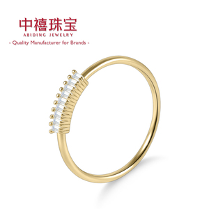 Fournisseur de confiance respectueux Bijoux en diamants de laboratoire en gros Bagues empilables en diamant baguette en <span class=keywords><strong>or</strong></span> 14 carats Bague en <span class=keywords><strong>or</strong></span> <span class=keywords><strong>750</strong></span> au personnalisé - Product Image 1