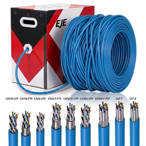 Cable <span class=keywords><strong>de</strong></span> Red Ethernet Personalizado <span class=keywords><strong>de</strong></span> Alta <span class=keywords><strong>Velocidad</strong></span> Cat5e para Exteriores, Cat6 para Interiores, BC UTP/FTP/SFTP, Cat6a, Cat7, Cat8, 305m, CCA, para <span class=keywords><strong>Internet</strong></span> y LAN - Product Image 2