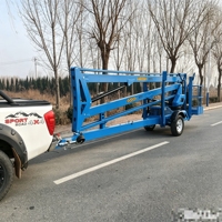 Nacelle élévatrice hybride électrique remorquable de 22 m, plateforme de travail aérien montée sur remorque, élévateur articulé hydraulique CE YESLIFT GKT, charge utile de 230 kg