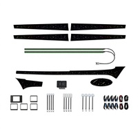 Kit d'éclairage d'ambiance LED 64 couleurs KYNCHO pour Toyota Hilux, mise à niveau Symphony, contrôle via application Bluetooth, éclairage intérieur automobile 12V