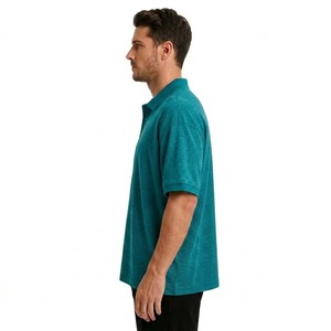 Camiseta polo extragrande para hombre, de corte holgado, manga corta, informal, de color sólido, de algodón suave, para verano, estilo urbano. - Product Image 5