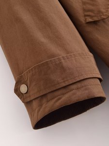 SHENZHU femmes 2024 nouvelle mode Joker effet <span class=keywords><strong>ciré</strong></span> Long <span class=keywords><strong>Trench</strong></span> manteau rétro à manches longues poche femmes manteau Chic manteau - Product Image 5