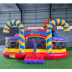 Vendita calda di qualità di gelato di forma gonfiabile gonfiabile Combo castello di salto dolce caramella parco giochi gonfiabile per i bambini - Product Image 6