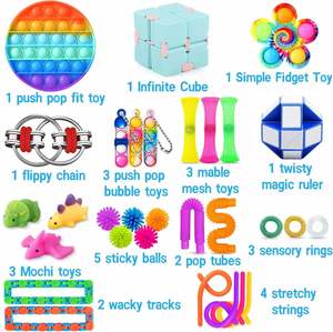 Premium 30pcs Customizable 3D Printed <b>Fidget</b> Spinners Cubes Small Sensory Stress Relief EDC Toys Bulk Order Novelty Gag Toys - Product Image 2
