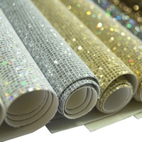 En stock, petites pochettes et sacs pour téléphone en PU à paillettes carrées, résistantes à l'abrasion, largeur 54/55 pouces