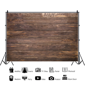 Toile de fond en bois marron photographes tissu de fond de mur en bois rétro <span class=keywords><strong>pour</strong></span> les décorations d'anniversaire de <span class=keywords><strong>mariage</strong></span> et d'enfants - Product Image 6