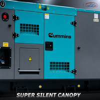 Générateur diesel super silencieux 15kW 20kW 25kW 30kW 40kW 1500 tr/min Triphasé 400V 50Hz Utilisation domestique ATS Commutateur de transfert automatique